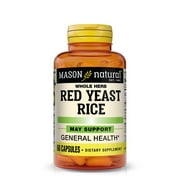 Mason Natural Red Yeast Rice - Herbal Supplement, 60 Capsules