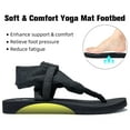 thumbnail image 5 of Needbo Women's Yoga Mat Flip Flops Comfortable Summer Casual Beach Sling Flat Sandals-Black Size 7, 5 of 7