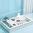 thumbnail image 1 of UPOUART White Turtle Resting Platform Plastic Floating Suction Cup Aquarium Ramp, 1 of 8