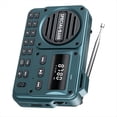 thumbnail image 2 of Radio Digital Portátil con Bluetooth 5.0, Receptor de Radio FM con Pantalla LED, Disco U, Tarjeta TF, Reproductor de MP3 y Altavoz B, 2 of 5