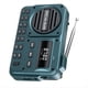 thumbnail image 2 of Radio Digital Portátil con Bluetooth 5.0, Receptor de Radio FM con Pantalla LED, Disco U, Tarjeta TF, Reproductor de MP3 y Altavoz B, 2 of 5