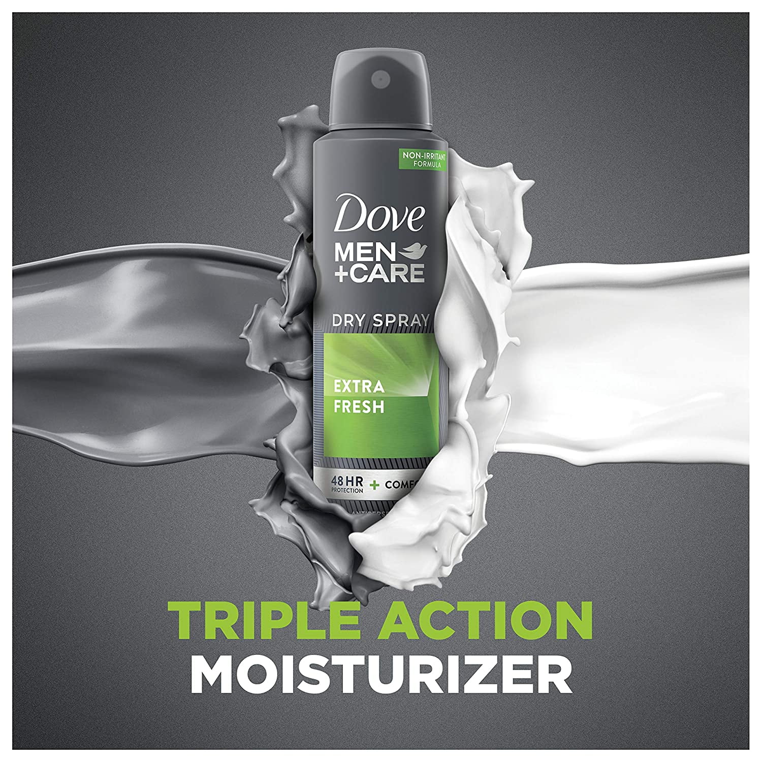 Dove Men + Care Dry Spray Antiperspirant, Extra Fresh 3.8 oz (Pack of 2)