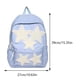 thumbnail image 2 of Linda mochila escolar para mujer con apliques de estrellas, bolsa de viaje al aire libre, color azul, 2 of 8