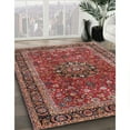 thumbnail image 2 of Ahgly Company Indoor Rectangle Traditional Orange Salmon Pink Persian Area Rugs, 5' x 8', 2 of 6