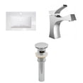 thumbnail image 1 of American Imaginations 23.75-in. W 1 Hole Ceramic Top Set In White Color - Overflow Drain Incl. AI-16678, 1 of 1