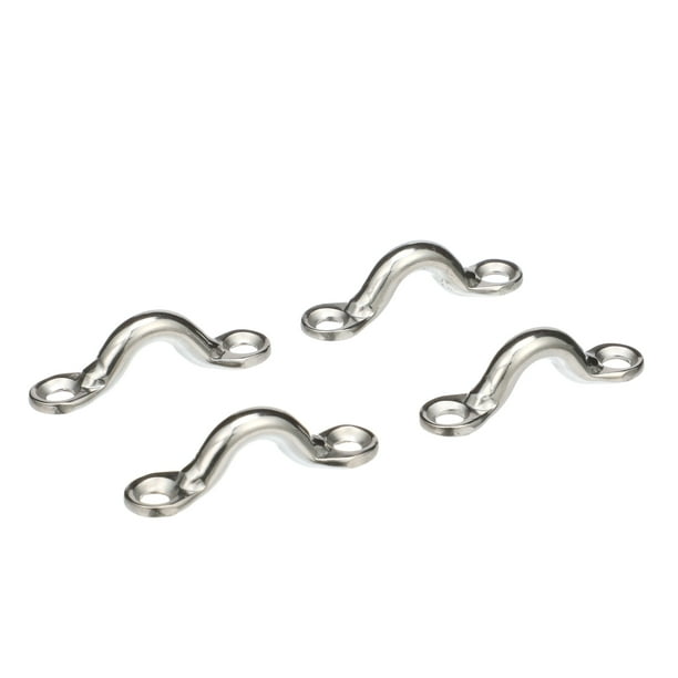 Seachoice MultiPurpose Stainless Steel 3/8 In. Eye Straps, Set