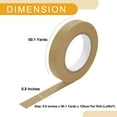thumbnail image 4 of 1 Pc 0.8 Inches x 60.1 Yards Universal Painters Tape - DIY Car Auto Paint for Masking Tape No Residue - Crepe Paper Brown, 4 of 7