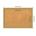 thumbnail image 3 of Amanti Art Natural Cork Board Framed Grace Brushed Gold Narrow Bulletin Board 26 in. x 18 in., 3 of 7