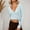 Light Blue, variant on Hauaitttt Casual Women's T Shirts V Neck Style for Everyday Wear Lightweight and Comfortable for Spring and Summer Easy To Care for Versatile Pairing with Casual Pants Turtle Neck Long Sleeve Shirt