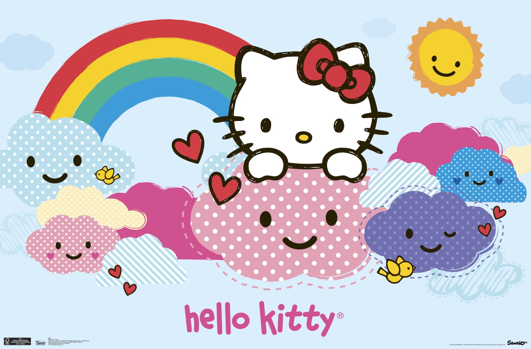 Hello Kitty - Pink Background Poster Poster Print - Item # VARGPE4365