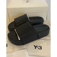 thumbnail image 3 of Ad-id-as Y-3 YOHJI YAMAMOTO LEATHER SLIDES HR1940 SLIPPERS MEN'S UK 10 RRP: ￡160, 3 of 6