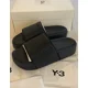 thumbnail image 3 of Ad-id-as Y-3 YOHJI YAMAMOTO LEATHER SLIDES HR1940 SLIPPERS MEN'S UK 10 RRP: ￡160, 3 of 6