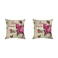 thumbnail image 1 of Maytalsory Easy To Change Flowers Pillowcase Addition To Home Decor Polyester Decorative Pillow Cushion Covers Soft Durable kztym001-1 2Set, 1 of 6