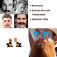 thumbnail image 2 of 2Pcs/Set Handlebar Moustache Training Wheels for Men Salon Mustache Styling Template Beard Shaping Trimming Tool, 2 of 7