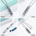 thumbnail image 3 of Cylinder Urn Necklace for Ashes for Women Men Hollow Cylinder Vial Keepsake Urn Cremation Jewelry for Human Pet Ashes Pendant, 3 of 7