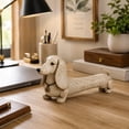 thumbnail image 5 of Dachshund Figurine Vintage Style Dog Statue, Decorative Ornament for Entryway, Coffee Table, Desk, Shelf and Home Office, 5 of 5