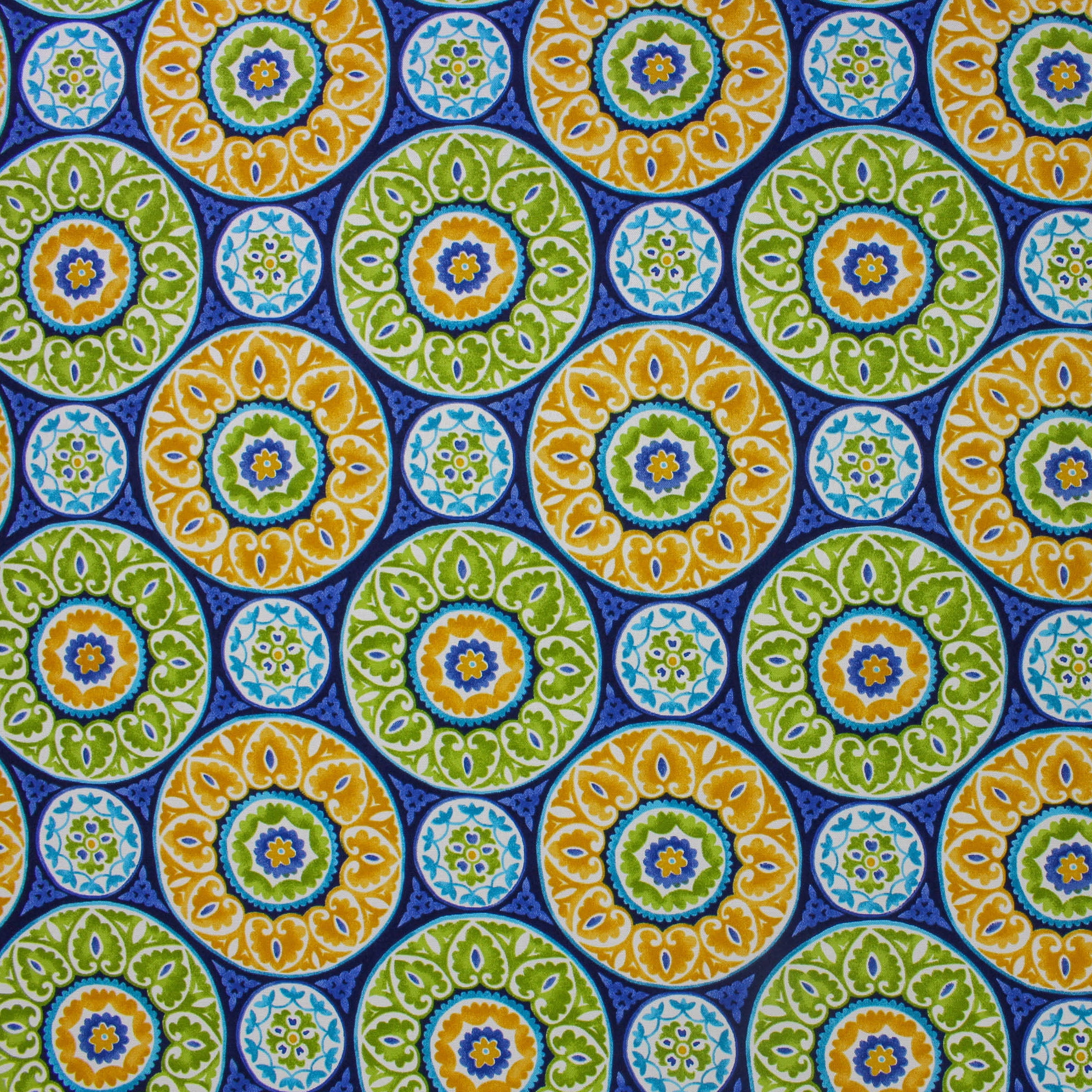 Berkshire Home 100% Polyester 54" Indoor/Outdoor  Tabea Sunblue Fabric, by the Yard
