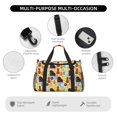 thumbnail image 4 of Balery Musical Instruments Bolsa de Gimnasio para Mujeres, Bolsa de Viaje con Bolsillo Húmedo, Bolsa de Fin de Semana para Mujeres, Bolsa de Viaje Resistente al Agua, 4 of 7
