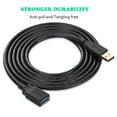 thumbnail image 6 of XBOHJOE USB 3.0 Extension Cable 10FT - High-Speed USB A Male to Female Cord, Ideal for Gaming, Office Use More (Black), 6 of 6