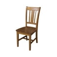 thumbnail image 5 of Round 36" Dining Table with 12" Leaf And 2 San Remo Chairs - Pecan- 3 Piece Set, 5 of 5