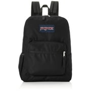 JanSport Cross Town School Backpack, Black, 17" x 12.5" x 6" - Simple Bookbag for Girls, Boys, Adults with 1 Main Compartment, Front Utility Pocket - Premium School Accessories