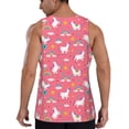 thumbnail image 3 of Easygdp Yoga Unicorn Men's Tank Top, Sleeveless Muscle T Shirts, Breathable, Quick-Dry, Loose for Gym, Running, Fitness - 3X-Large, 3 of 9