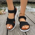 thumbnail image 2 of Rokment Athletic Orthopedic Walking Sandals for Women 2026 Comfortable Breathable Mesh Memory Foam Wedge Heels Arch Support Non Slip Work Summer Shoes Black Size 7.5, 2 of 6