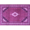 thumbnail image 1 of Ahgly Company Indoor Rectangle Medallion Purple Traditional Area Rugs, 5' x 7', 1 of 4