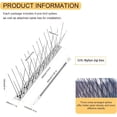 thumbnail image 5 of Bird Spikes with Stainless Steel Base, Durable Bird Spikes Arrow Pigeon Spikes Fence Kit for Keeping Small Bird, Crows and Woodpeckers Away, Covers 11 feet, 5 of 7