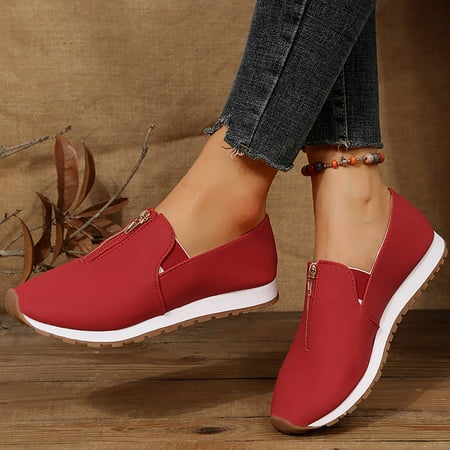 

Cathalem Women Casual Shoes Sport Shoes Waterproof Upper Running Shoes Walking Shoes For Ladies Sandals for Women Size 8 Red 8.5
