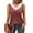 Red, variant on Women Lace Trim Tank Tops V Neck Fashion Casual Sleeveless Blouse Vest Shirts Navy M