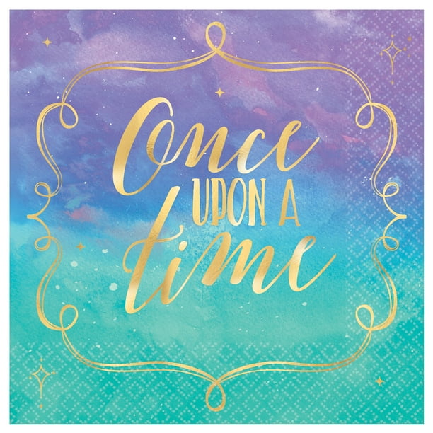 Disney Princess Once Upon A Time Small Napkins 16ct Walmart Com
