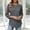 A625 Gray, variant on Womens Raglan Three Quarter Sleeve Shirts Crewneck Button Detail Shoulder Fall Spring Casual Daily Tops Relaxed Fit Solid Pullover Basic Tees And Tunics