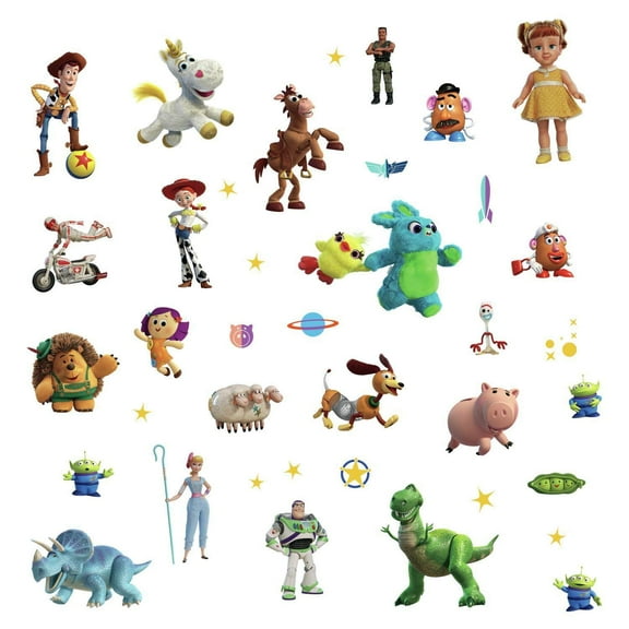 Roommates TOY STORY 4 Characters Peel and Stick Wall Decals 38 Kids Room Stickers