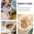 thumbnail image 3 of 6 Pcs with Drawstring Burlap Bag Pouches Vegetable Bags Linen Organizer Large Food Storage Reusable, 3 of 6