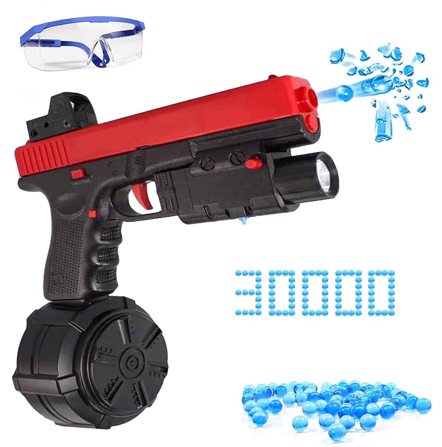 Splatter Ball Gun,Gel Blaster Gun Automatic with Goggles and 30000