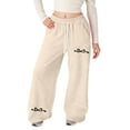 thumbnail image 3 of Shadoumai Girl's Baggy Sweatpants Lightweight Knit Straight Leg Trousers With Pockets Athletic Pants For Girls School Wear,Girl Uniform Pants 8-9 Years, 3 of 8