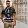 thumbnail image 6 of Jeiento 250th Anniversary Sleeveless Golf Shirt for Women Short-Sleeve Slim Fit Shirts for Men Eagle American Flag Breathable Summer Couple Matching Activewear Set, Men's XL, 6 of 6