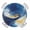 Dark Blue Gray Blue Light Yellow, variant on Beach Surfboard Round Tablecloth for 55-60 Inch Tables,Fitted Table Cover with Elastic Edge,Summer Sea Surfing Tropical Botanical Tree Waterproof Outdoor Table Cloth Protector for Patio Garden Dinner