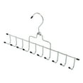 thumbnail image 1 of Corbatas, cinturones, toallas, colgador de Metal con ganchos, cinturones colgantes, organizadores de bufandas para bufandas, chales, ropa, pantalones, Negro Macarena colgador de corbata, 1 of 8