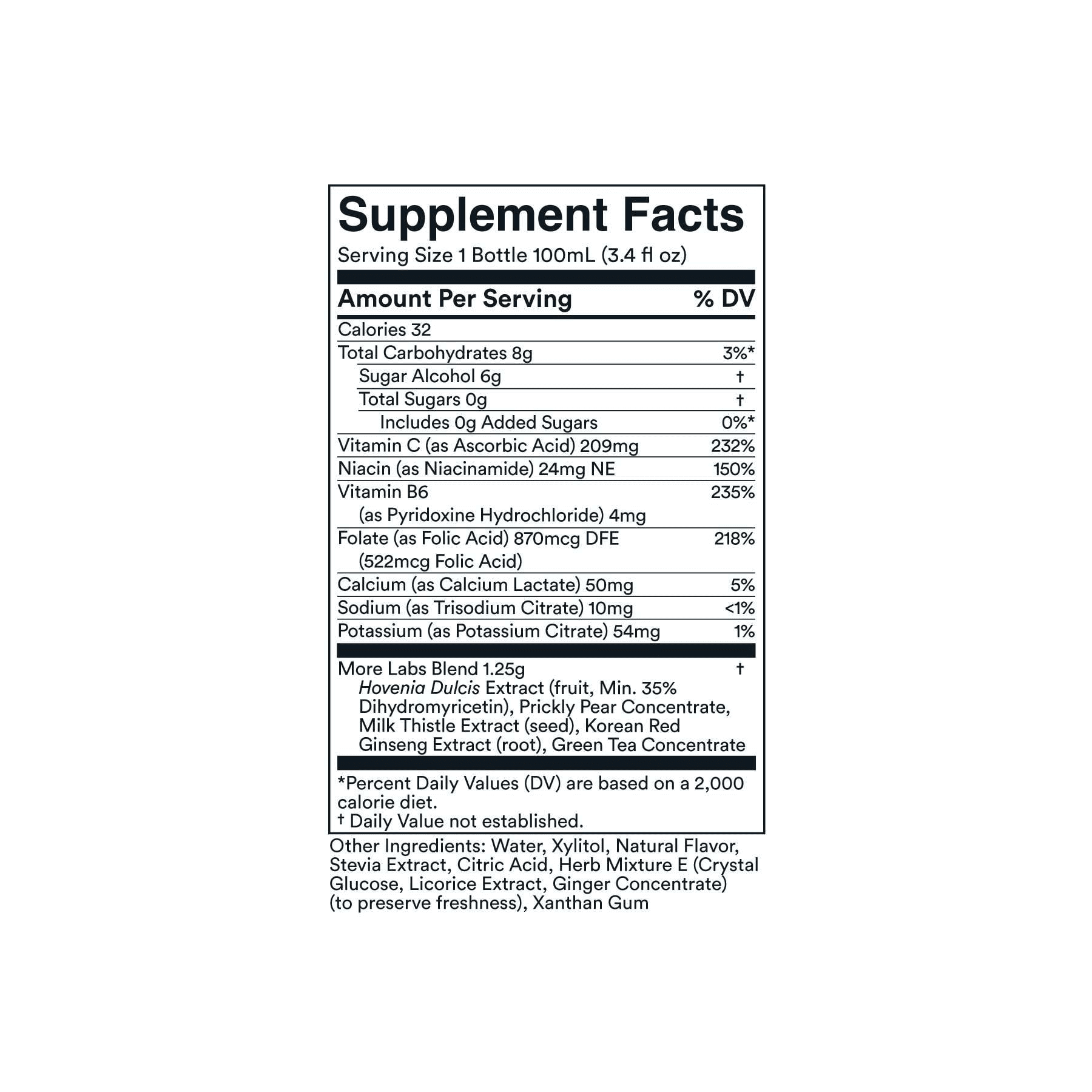More Labs Morning Recovery Electrolyte Drink, Milk Thistle, Sugar-Free Lemon, 12 Pack