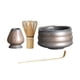 thumbnail image 3 of Juego de batidor de matcha japonés, soporte para batidor de matcha, cuenco de matcha para casa de té gris y dorado, 3 of 9