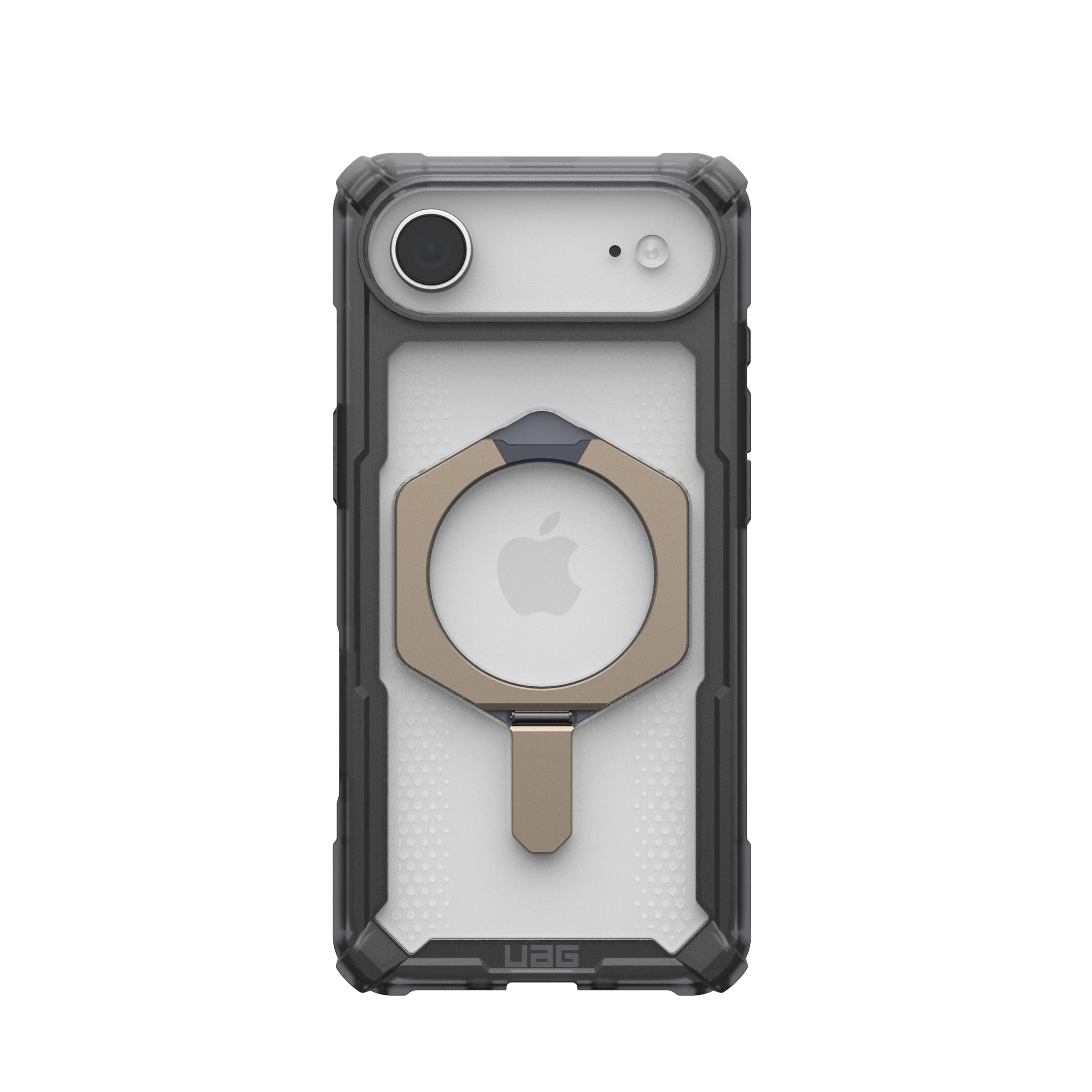UAG iPhone Air Case with Kickstand Plasma XTE - Compatible with MagSafe Transparent Military Grade Protective Cover, Ash/Titanium