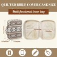 thumbnail image 7 of Xoenoiee Navajo Ethnic Tribe Geometric Print Bible Covers for Women Men, Large Quilted Bible Case Bible Bag Bible Accessories with Handle and Zippered Pocket Bible Tote Bag for Women Men, 7 of 7