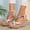Silver, variant on Women's Espadrilles Wedge Sandals Dressy Platform Elatic Ankle Strap High Heels Casual Summer Comfortable Shoes Orange Size 7