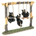 thumbnail image 2 of BLACK BEAR CUBS Playing On Swing Set Large Figurine, by Slifka, 2 of 3