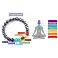 thumbnail image 2 of 10 pc Gemstone Stretch Bracelets Round Beaded Bracelets with Alloy Findings 2 inch(51mm), 2 of 3