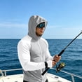 thumbnail image 5 of Men's UPF 50+ Full Zip Up Sun Protection Hoodie Jacket Long Sleeve Lightweight UV Shirts for Men Hiking Fishing, 5 of 8