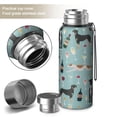 thumbnail image 2 of 20 Oz Dogs with Wine and Glasses Coffee Tumbler Double Wall Insulated Stainless Steel Water Bottle | Metal Reusable Thermoses Flask with Cup Cap | Leak & Sweat Proof with Anti-Dust Lid, 2 of 7