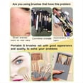 thumbnail image 4 of Set de Brochas de Maquillaje Fáciles de Llevar con Estuche y Espejo, Brochas Cosméticas Pequeñas, Perfectas para Viajar C, 4 of 7